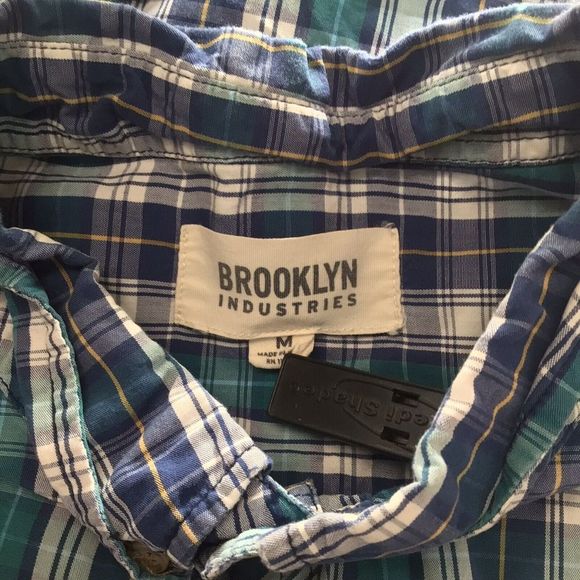Brooklyn industries Shirt Size M Medium Boys Multicolor Plaid Button Up - Picture 9 of 10